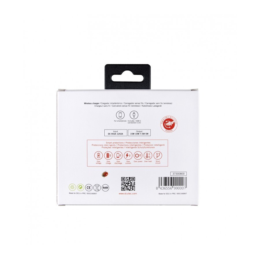 Art242220_3 Cargador Magnético inalámbrico QI 15 W + Cable USB C negro