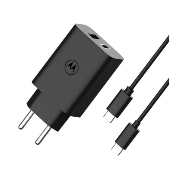 Cargador Motorola 1xUSB A y 1x USB-C de 50 W