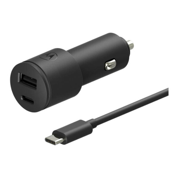 Cargador para el coche Motorola USB A + C