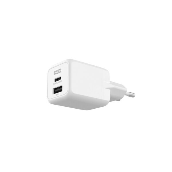 Cargador KSIX USB-C + USB A 30 W