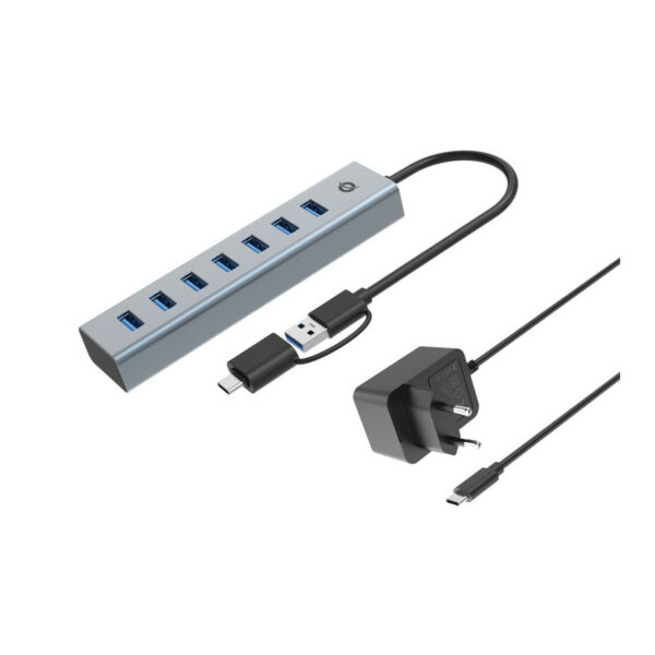 Hub USB Conceptronic Hubbie 7 en 1