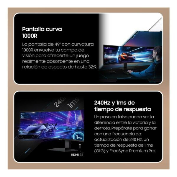 Monitor Curvo Samsung 49" LS49CG954EUXEN